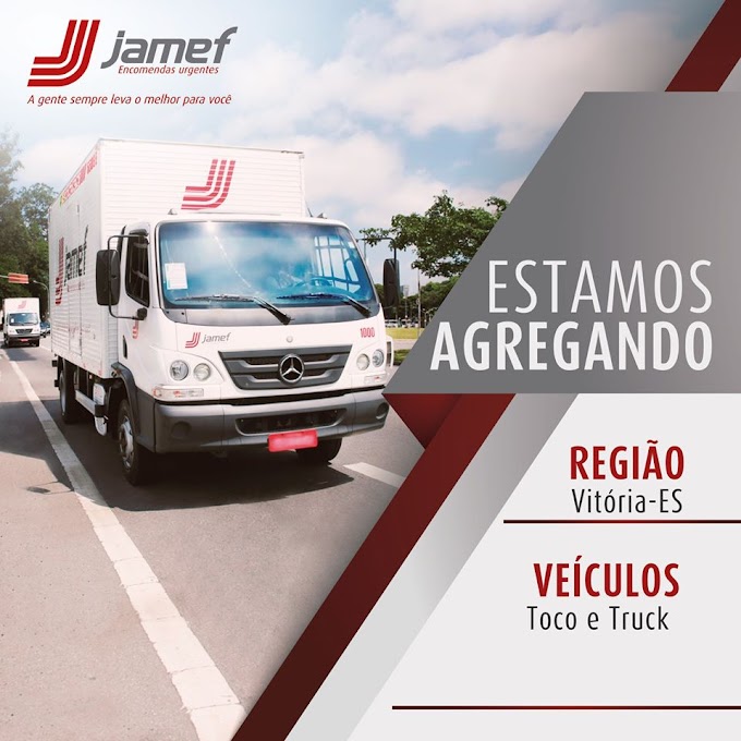 Jamef abre vagas para agregamento de caminhão Toco e Truck