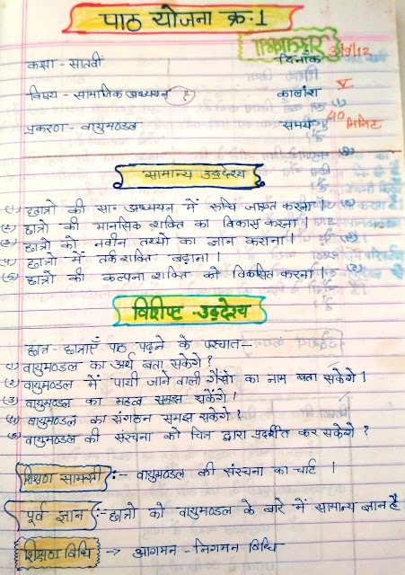 Lesson Plan Of Social Science Topic Vayumandal lesson-plan-of-social-science-topic-vayumandal