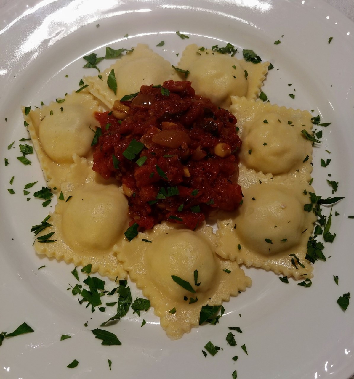 Chef Anonymous CRAB AND CHEESE STUFFED RAVIOLI