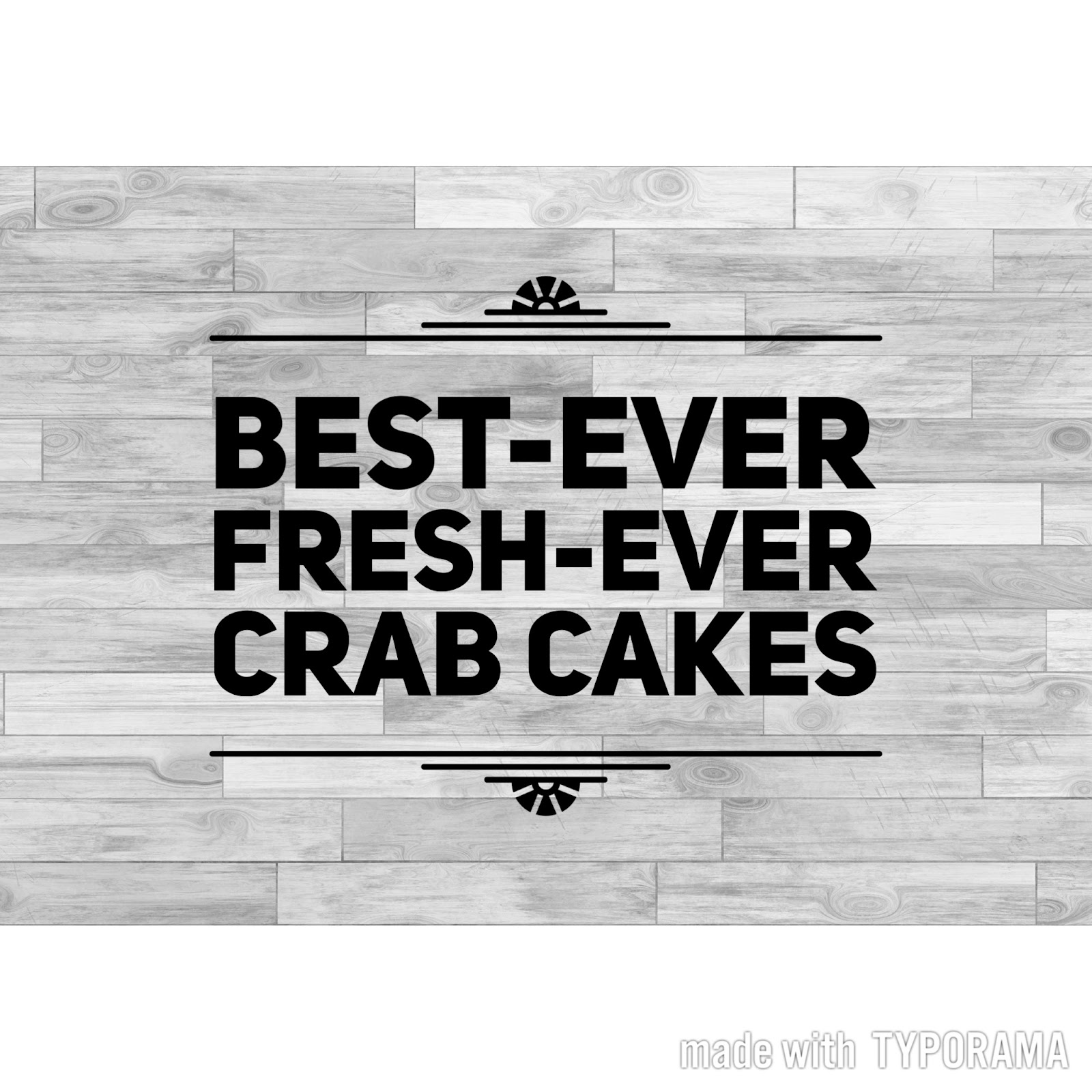 In Andrea's Kitchen Crab Cakes better than you'll get in a restaurant