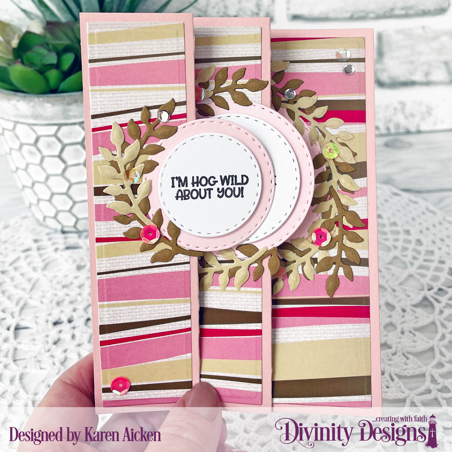 Painted Mountain Cards Accordion Fold and Slimline Card for Divinity