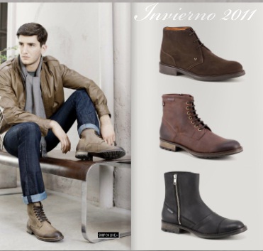 calzado hombres 2012 3 estilos de botines