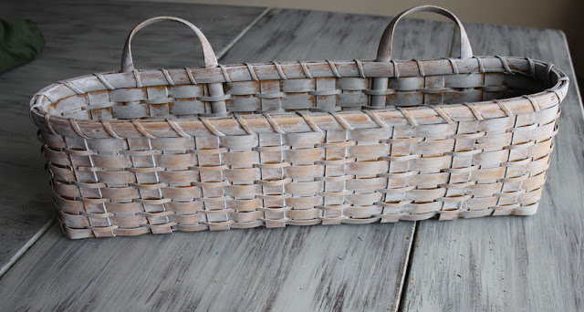 A Quick And Simple Farmhouse Basket Re-Do From Itsy Bits And Pieces Blog