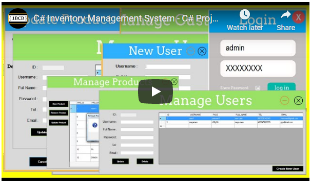 C# Inventory Management System Source Code