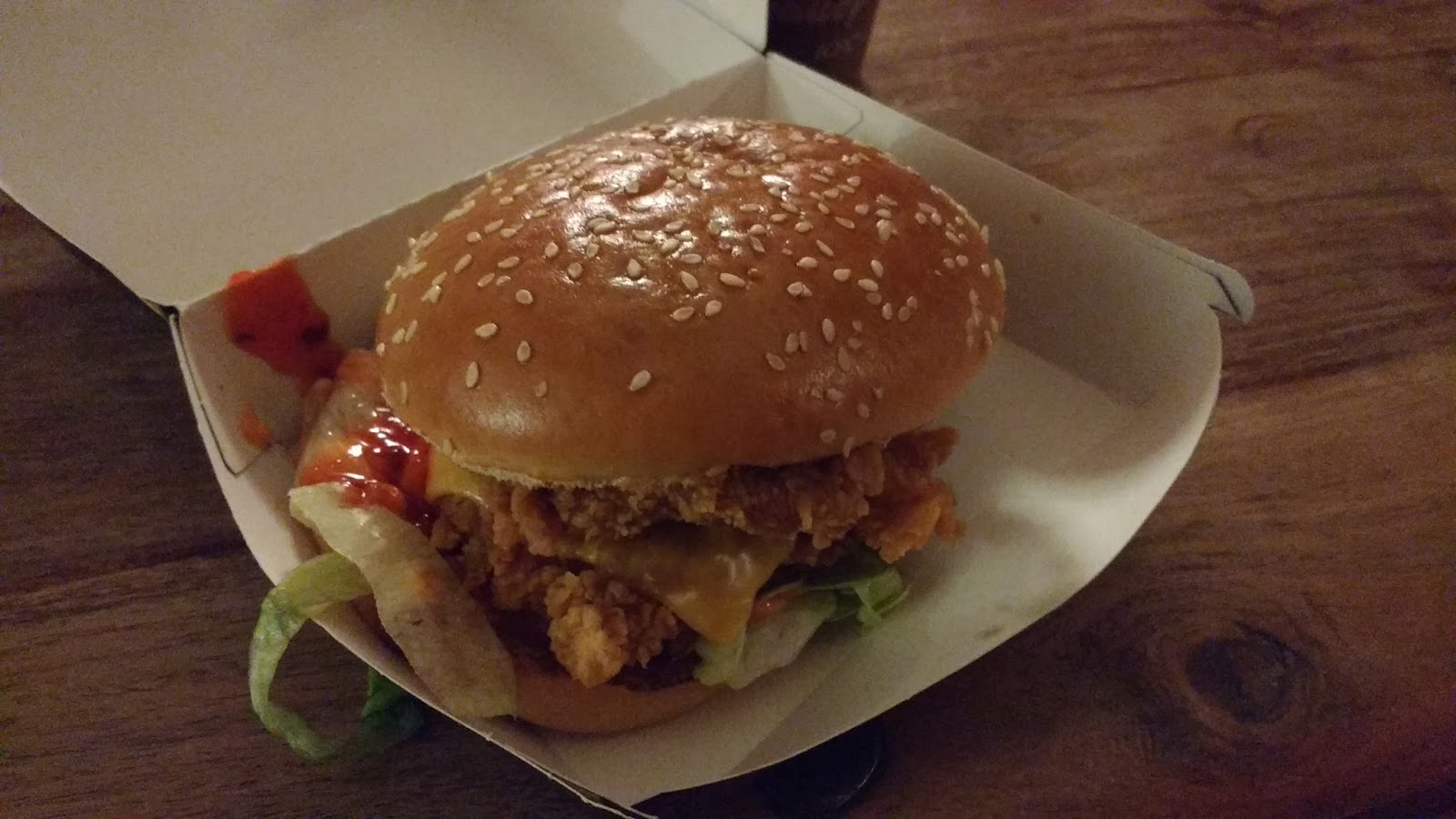 Kentucky Fried Bloggin' Zinger Stacker Meal Review
