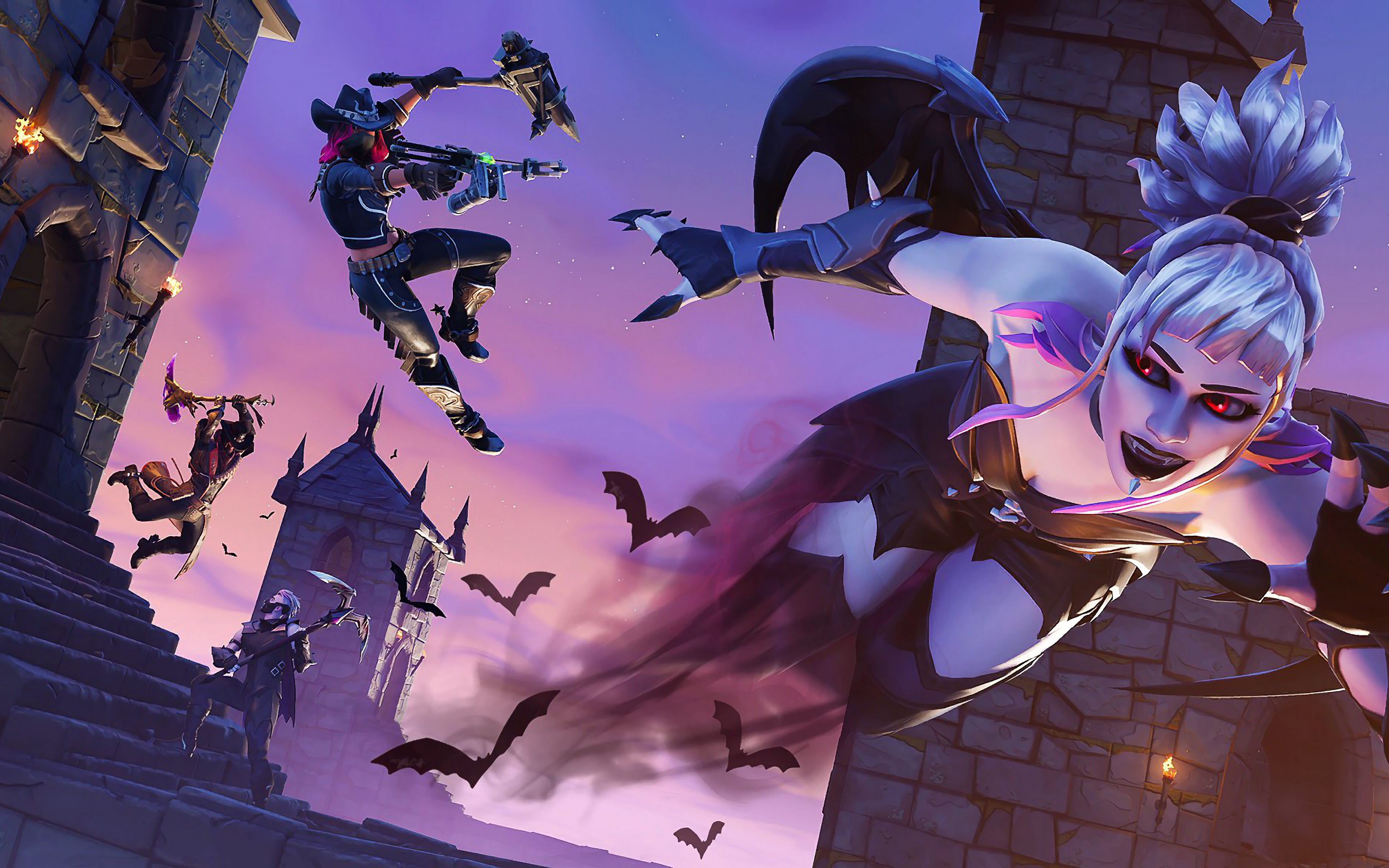 Fortnite Battle Royale Dusk Calamity Deadfire Sanctum 4k 3840x2160 Wallpaper 51