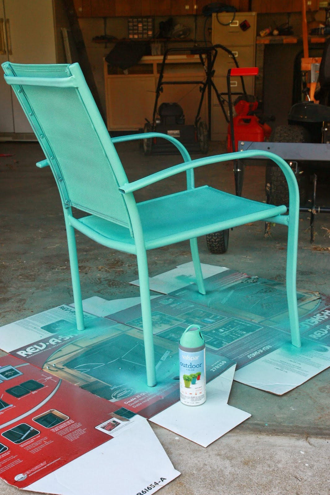 Over on Dover Painting Patio Chairs