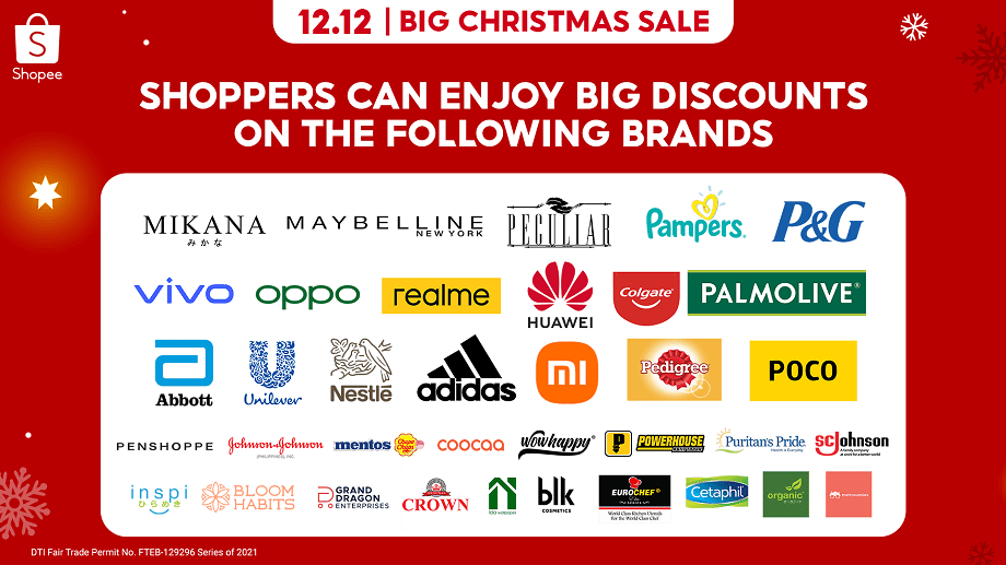 Shopee Wraps Up 2021 with 12.12 Big Christmas Sale, Introduces Newest Brand Ambassadors, Dingdong and Zia Dantes