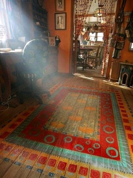 Dishfunctional Designs Beautiful Bohemian Floors Painted