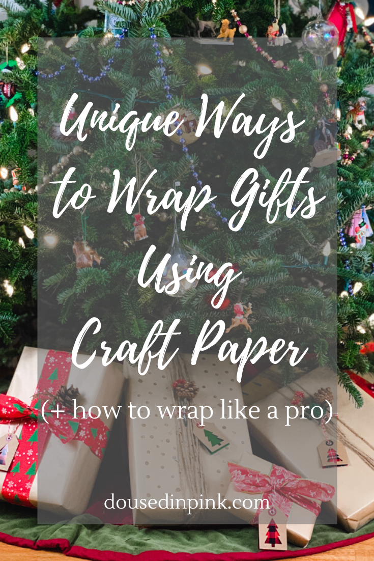 Unique ways to wrap gifts using craft paper