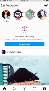 Instagram says Vote