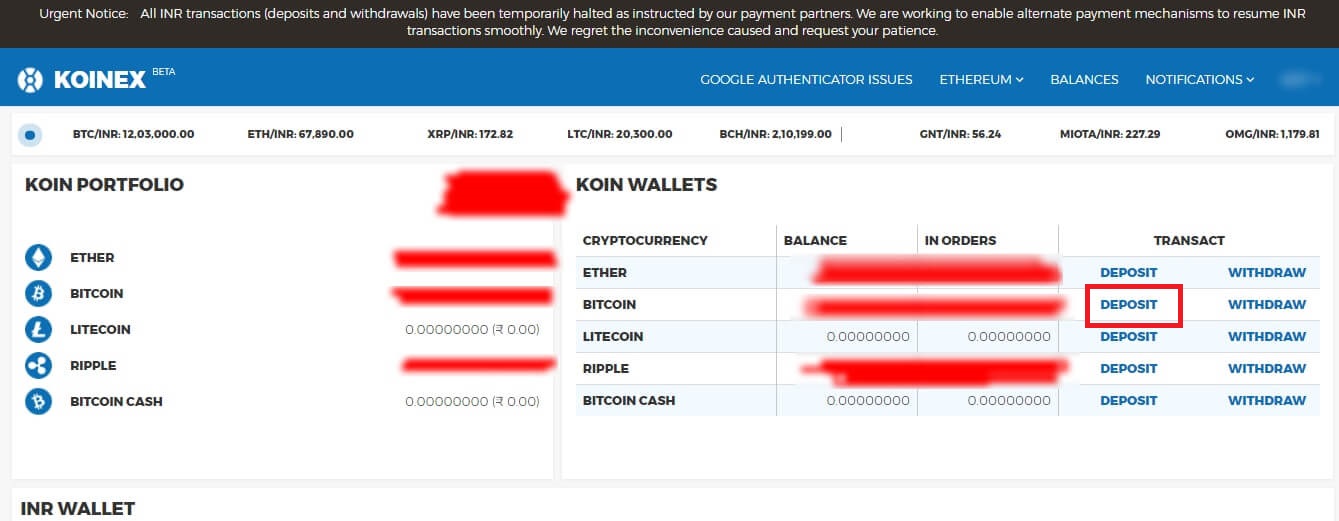 zebpay to koinex bitcoin transfer time