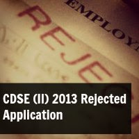 cdse ii 2013 application rejected