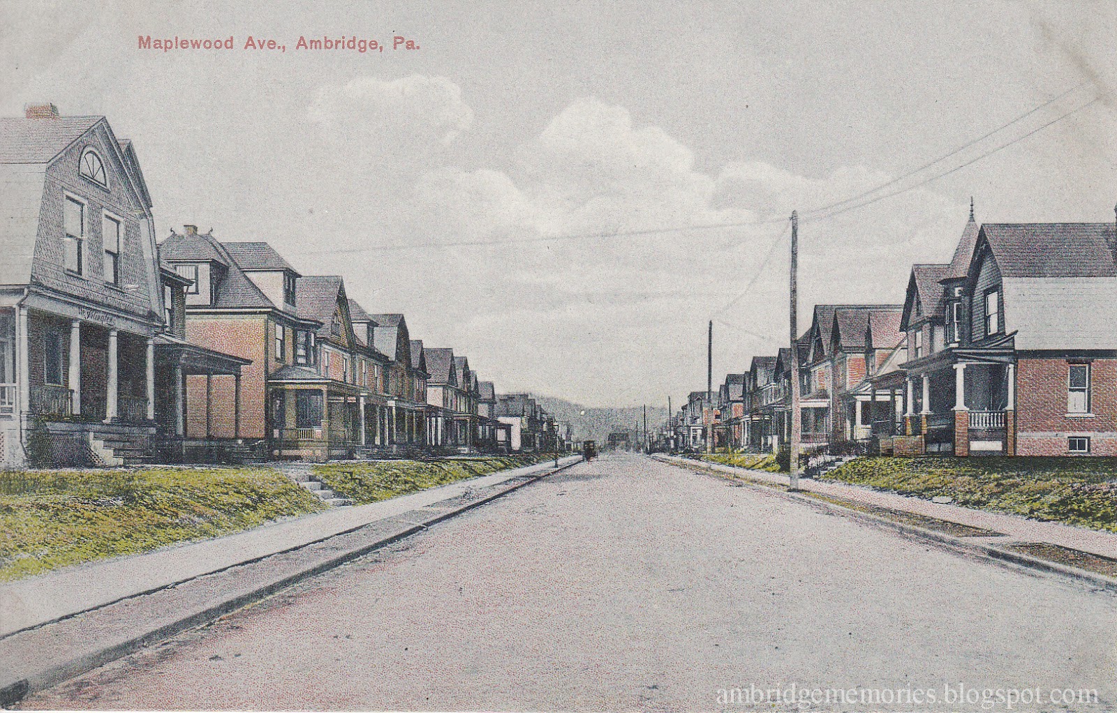 Ambridge Memories 500 block of Maplewood Ave. circa 1907 1913