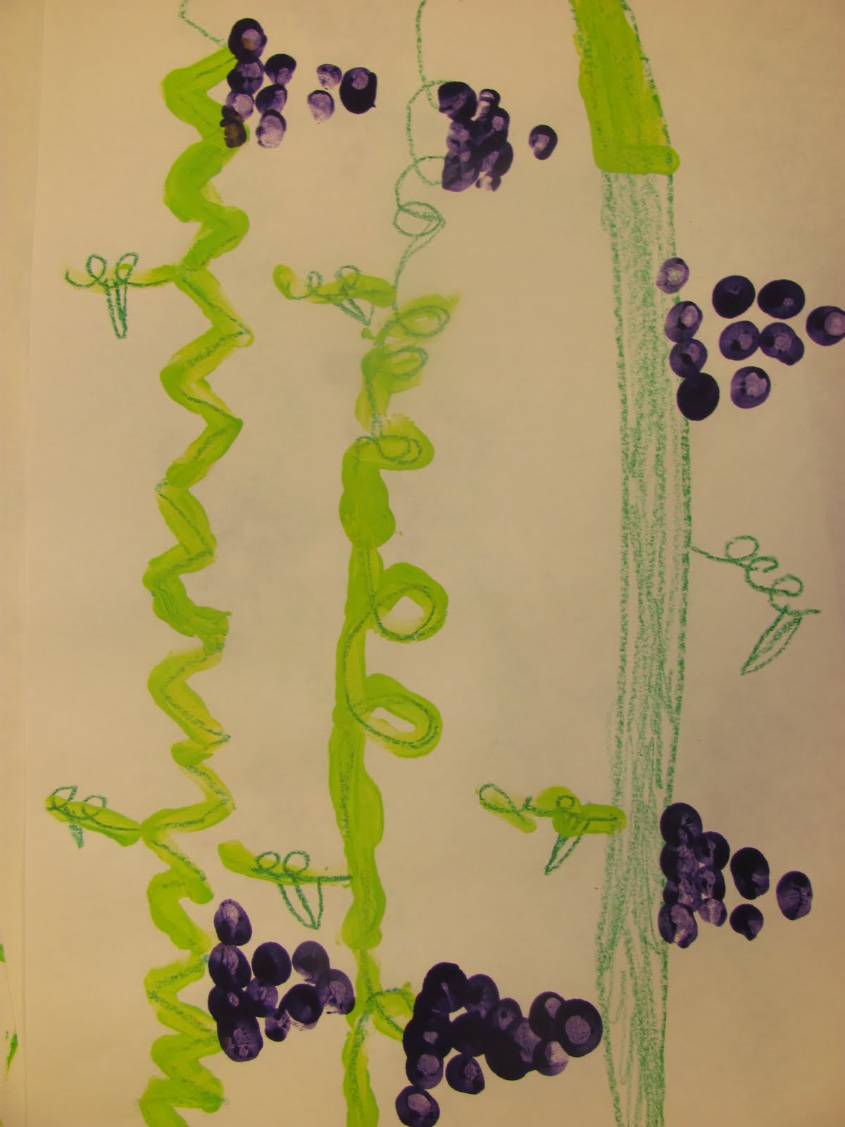 Mrs. Porter's Palette: Kindergarten Grape Vines
