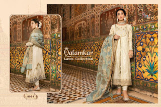 Shree fab Qalamkar lawn Collection Pakistani Suits