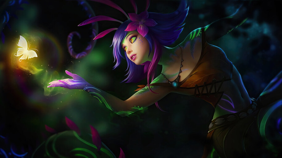 #8.1552, LoL, Neeko, Art, 4K Wallpaper PC Desktop