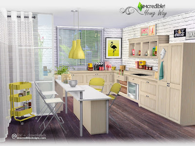Кухня — наборы мебели и декора для Sims 4 со ссылками для скачивания