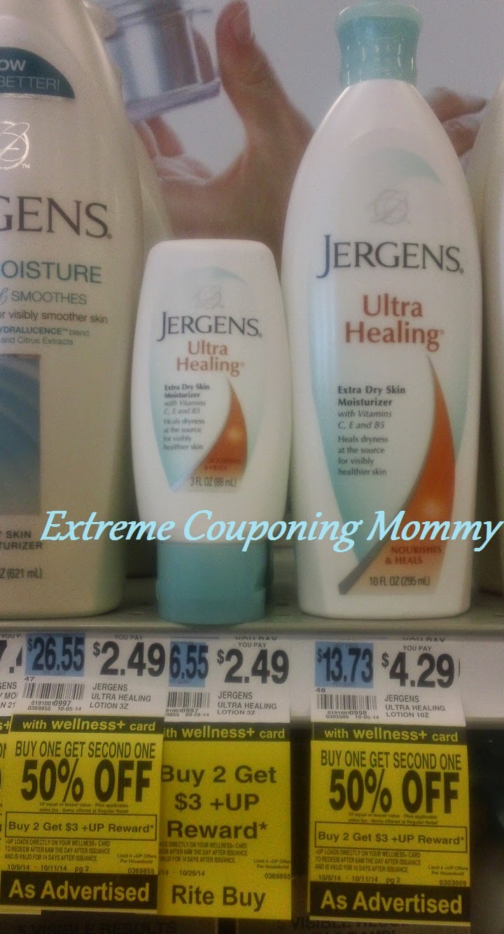 Extreme Couponing Mommy CHEAP Jergens Lotion at Rite Aid