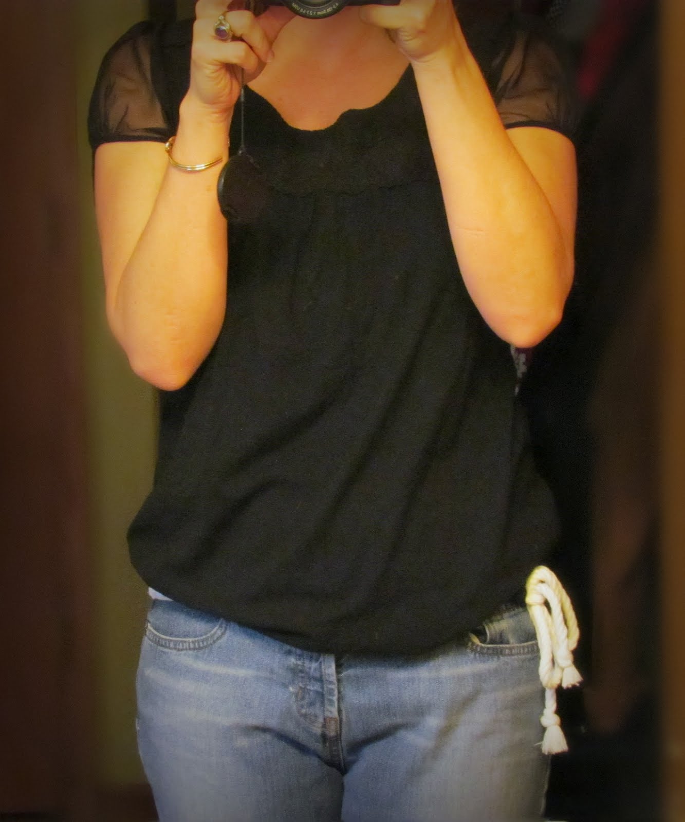 Refashion Coop How to add a drawstring waist to a too big top a no