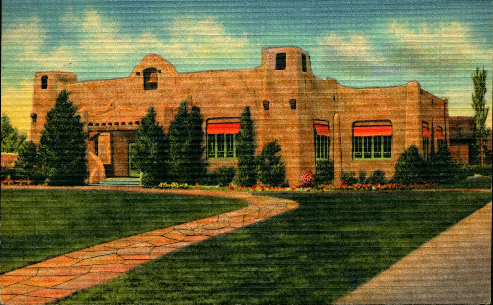 Library Postcards Public Library, Albuquerque, New Mexico