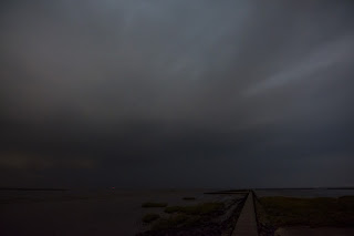 Wetterfotografie Gewitterzelle Nordsee Spieka Neufeld