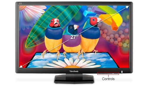Viewsonic VA2703 27 inch Class Widescreen LCD Monitor Features and 
