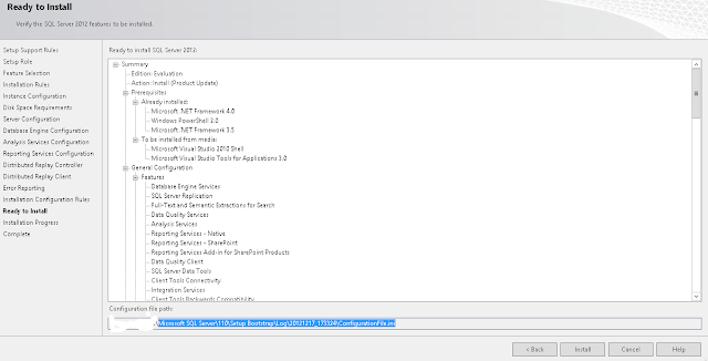 Installation of SQL Server 2012