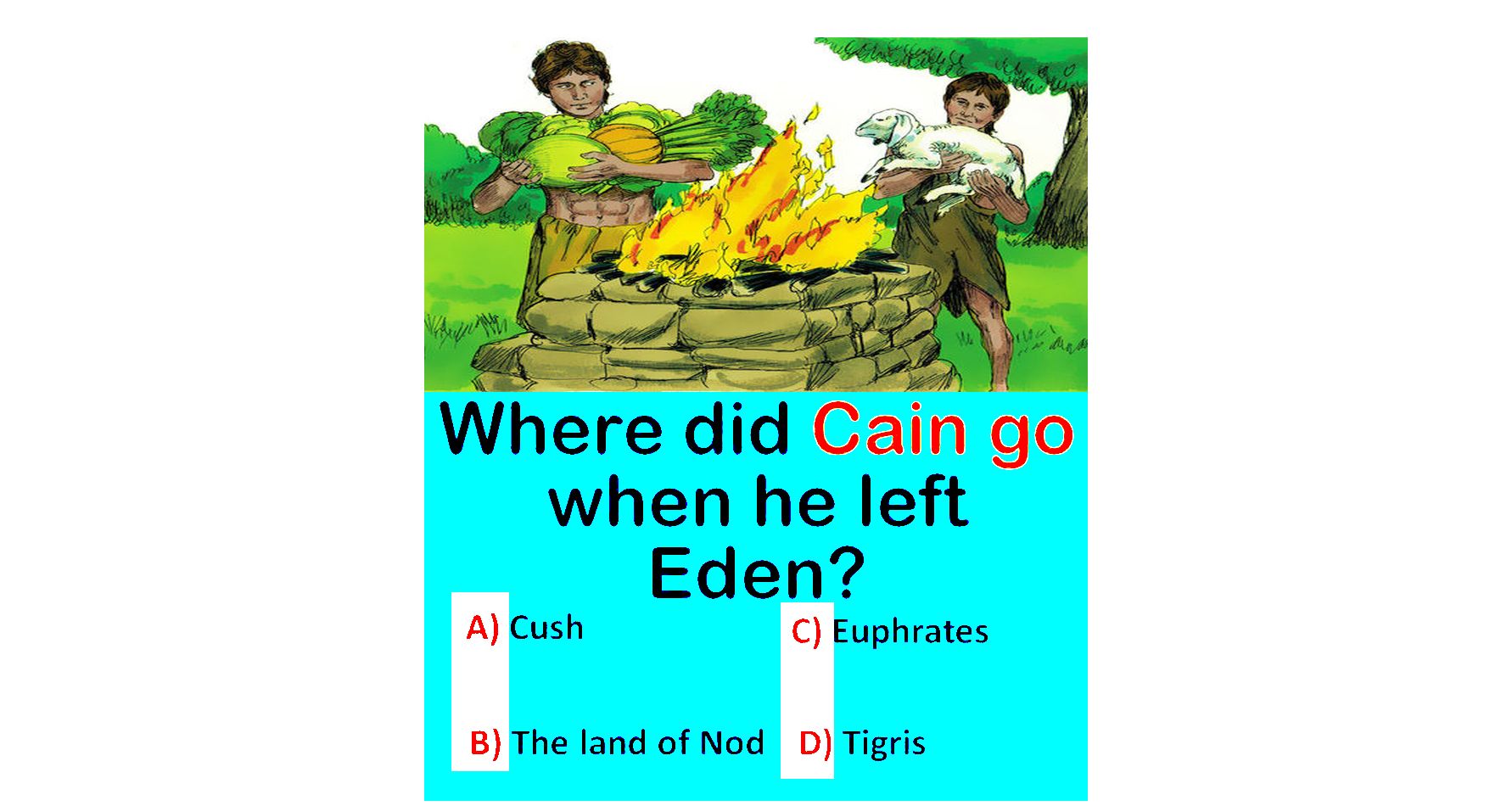 Where did Cain go when he left Eden? BIBLE QUIZ