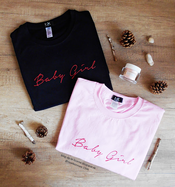 Femme Luxe Black & Red 'Baby Girl' Slogan Print Crew Neck T-Shirt - Bria  Pink 'Baby Girl' Slogan Print Crew Neck T-Shirt - Bria Blog de la Licorne