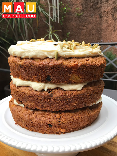 mau cocina de todo pastel de zanahoria facil con piña nuez pasas sin