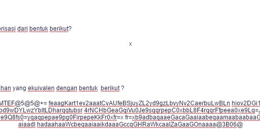 Contoh Soal Menulis ulang bentuk | ezy blog