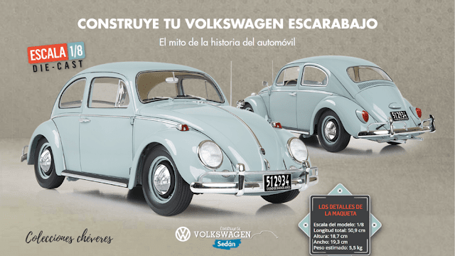Volkswagen Sedán Escarabajo 1:8 Salvat México