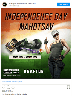 Battlegrounds Mobile India Independence Day Event - How to Get free AWM Skin