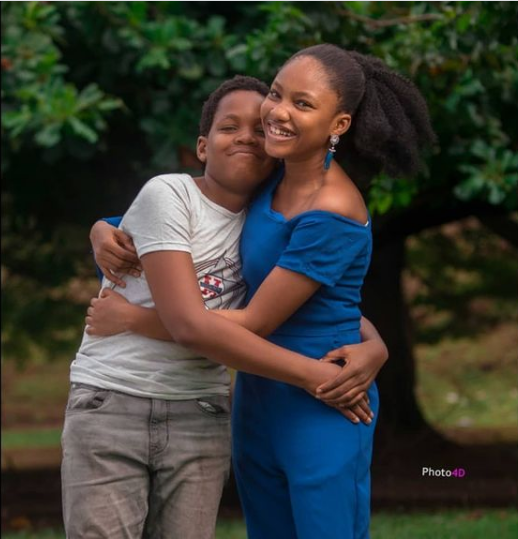 Teen Actress, Angel Unigwe Pens Heartwarming Message To Celebrate Twin Brother's Birthday (Photo)