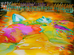 dye watercolor tye swimm painting paintings tie watercolors october