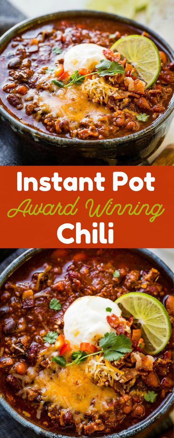 Award Winning Instant Pot Chili Recipe Oh Sweet Basil Lavore Goobne