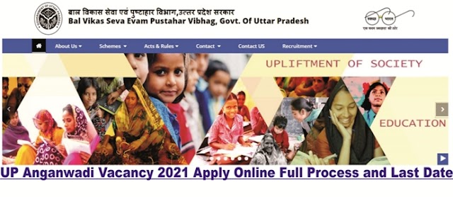 UP Anganwadi Vacancy 2021 Apply Online Full Process and Last Date in Hindi