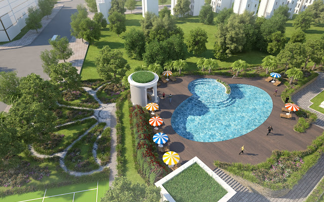 Bể bơi dự án Iris Garden Bể bơi dự án Iris Garden