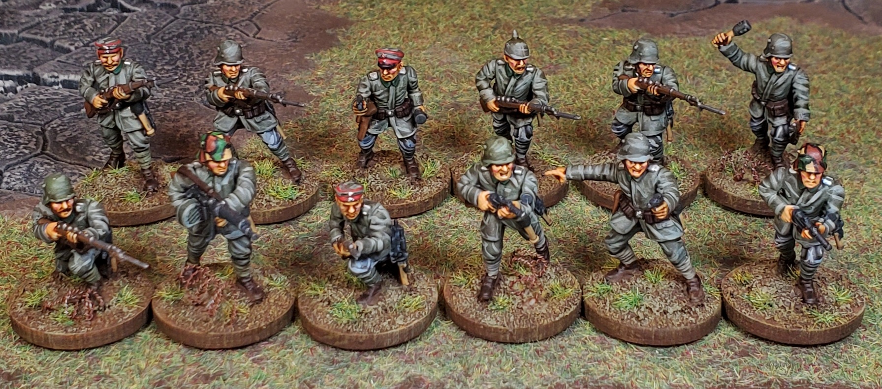 WAB Corner: Wargames Atlantic Great War German Infantry - Completed & Based