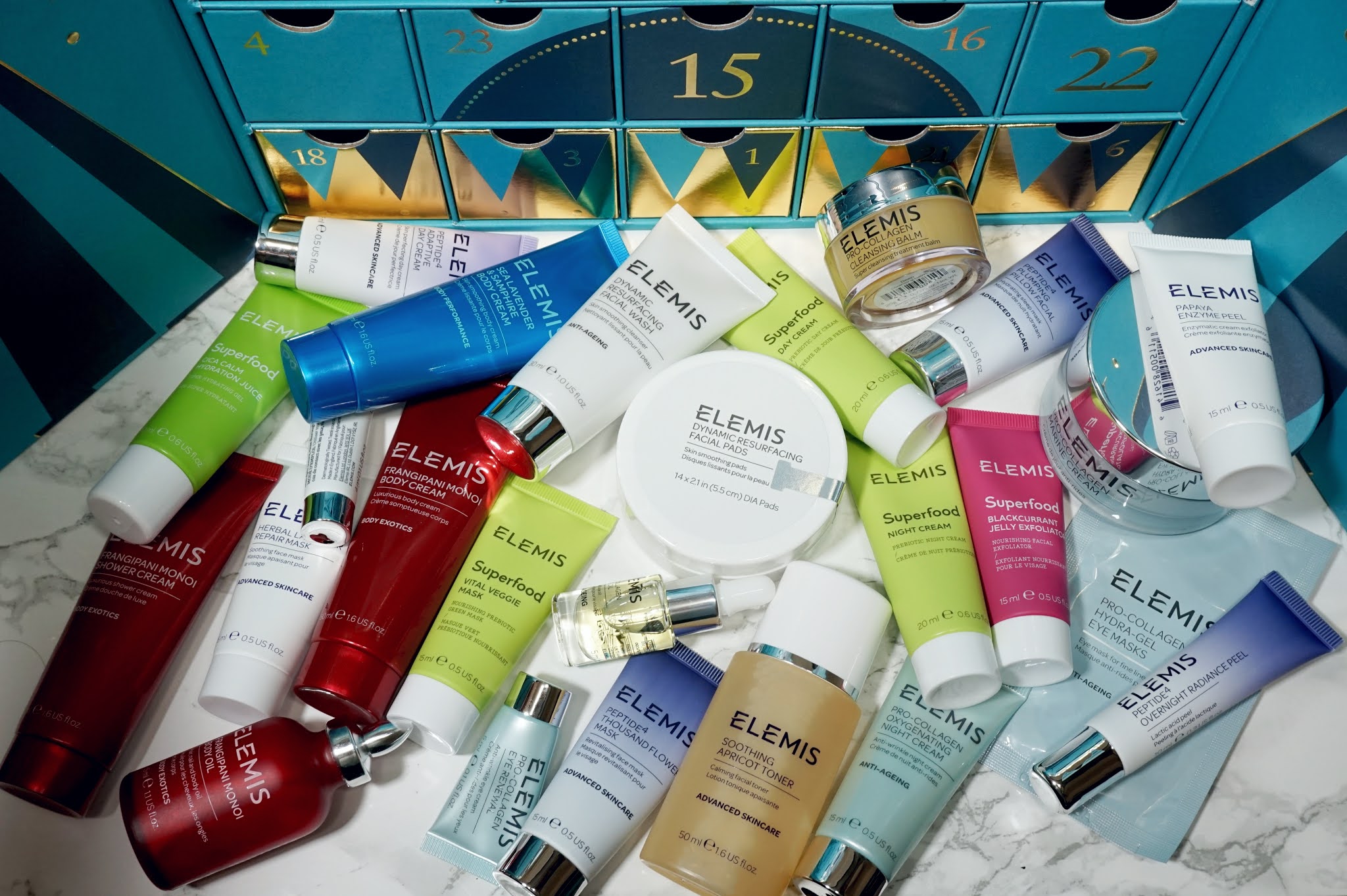  Review Elemis 25 Days of Spectacular Skin Advent Calendar PRETTY