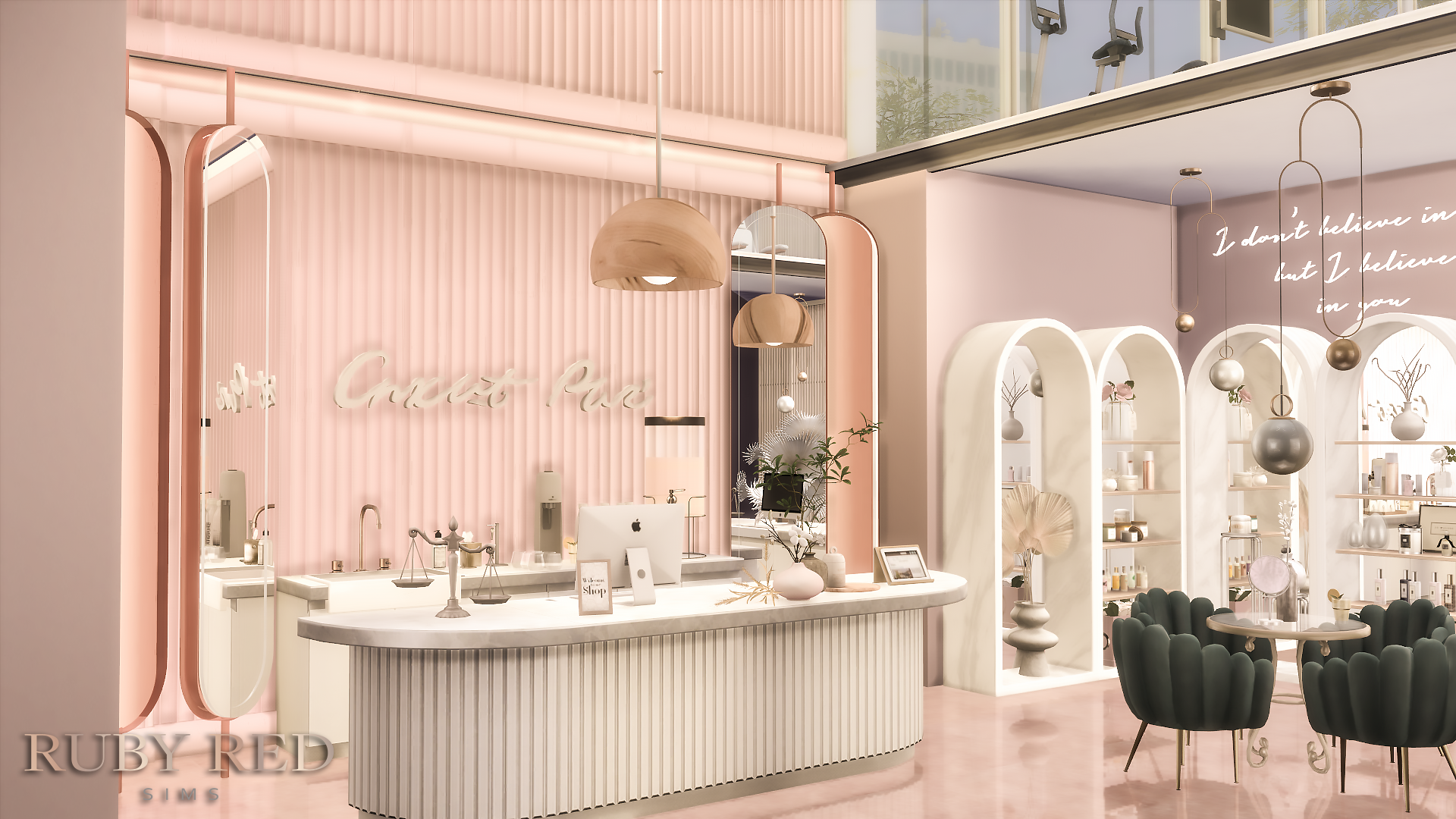 Sims 4 Wellness and Beauty Spa Center CC Set [FREE] [Ruby Red Sims]