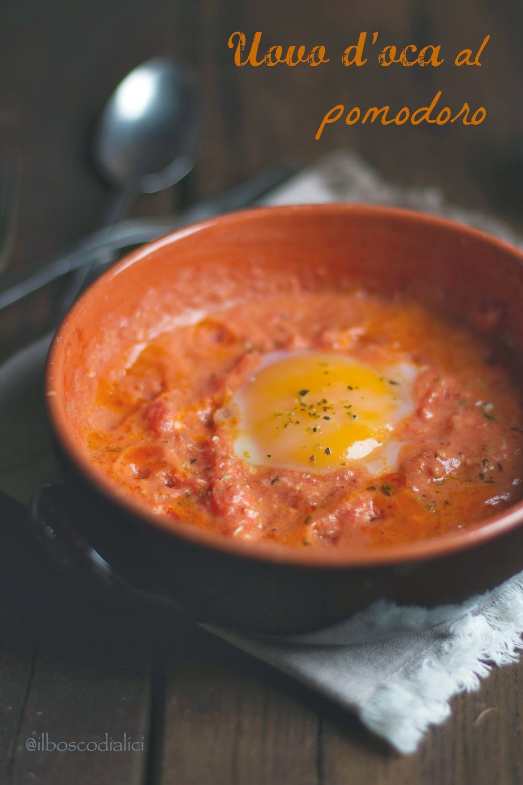 uova d'oca al pomodoro