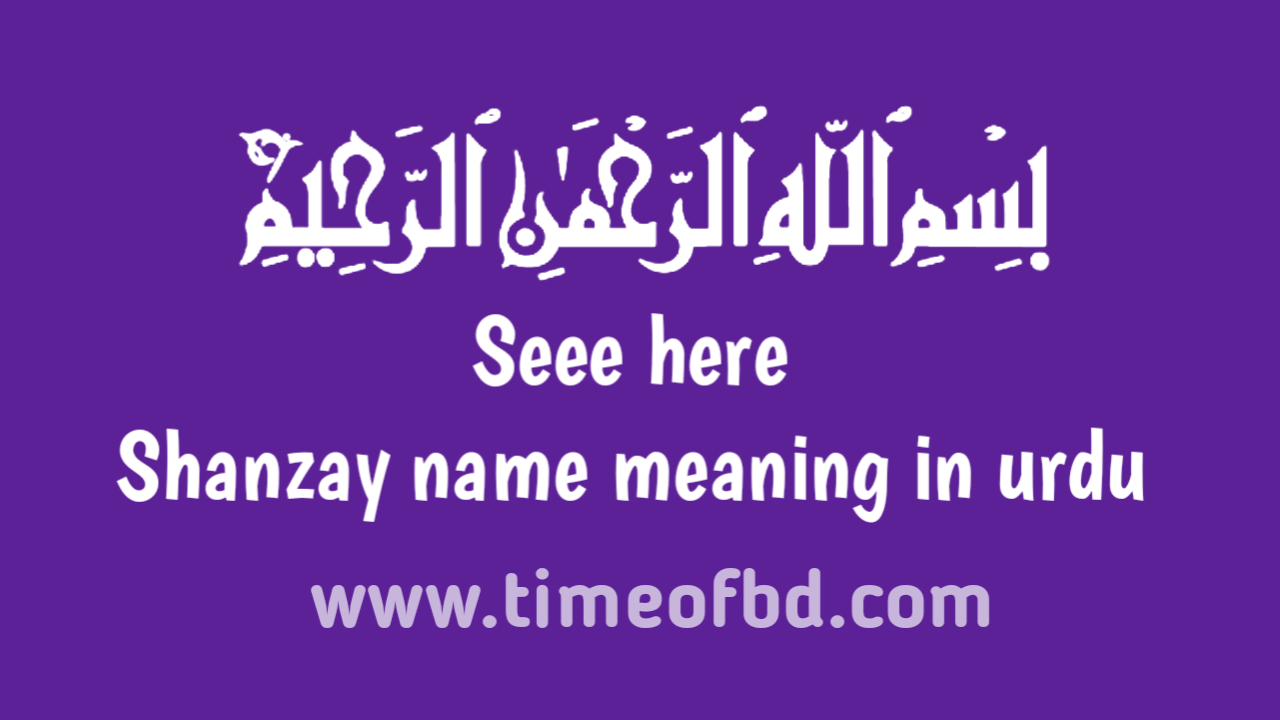 Shanzay name meaning in urdu, شانزے نام کا مطلب اردو میں ہے