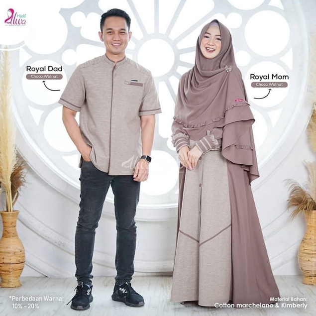 √Alwa Hijab Terbaru Gamis Sarimbit Keluarga Pas Untuk Lebaran