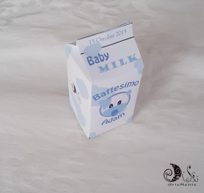 DiLù Artemente Portaconfetti milk box. "Le Baby Milk" milk box Baby