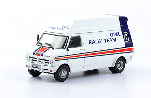 Bedford Blitz (1982-1983) Opel Rally Team bedford blitz 1:43 opel rally team, coleccion vehiculos de asistencia en rally 1:43