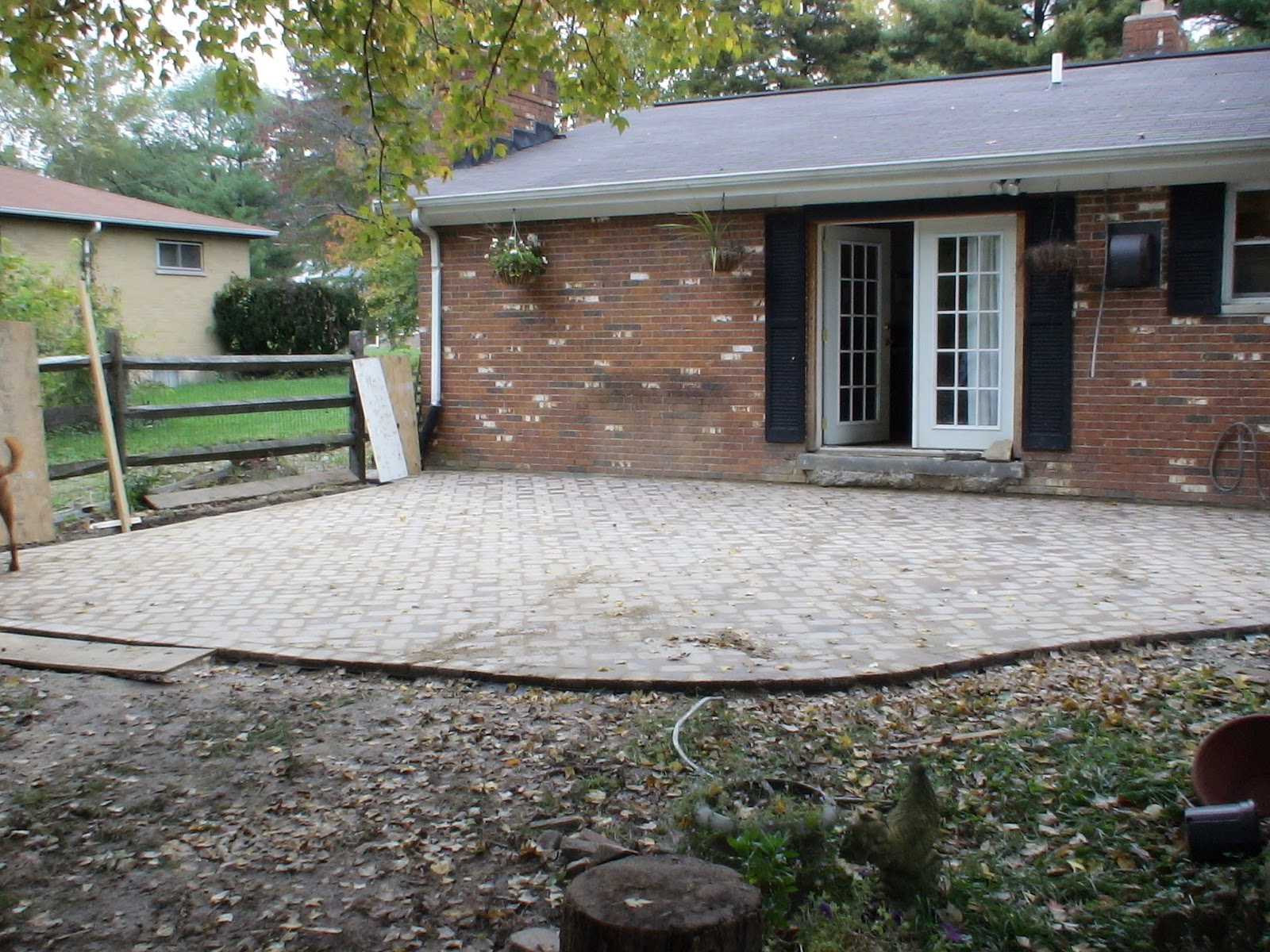 Chez V: Tales from the Projects - DIY Paver Patio & Pond