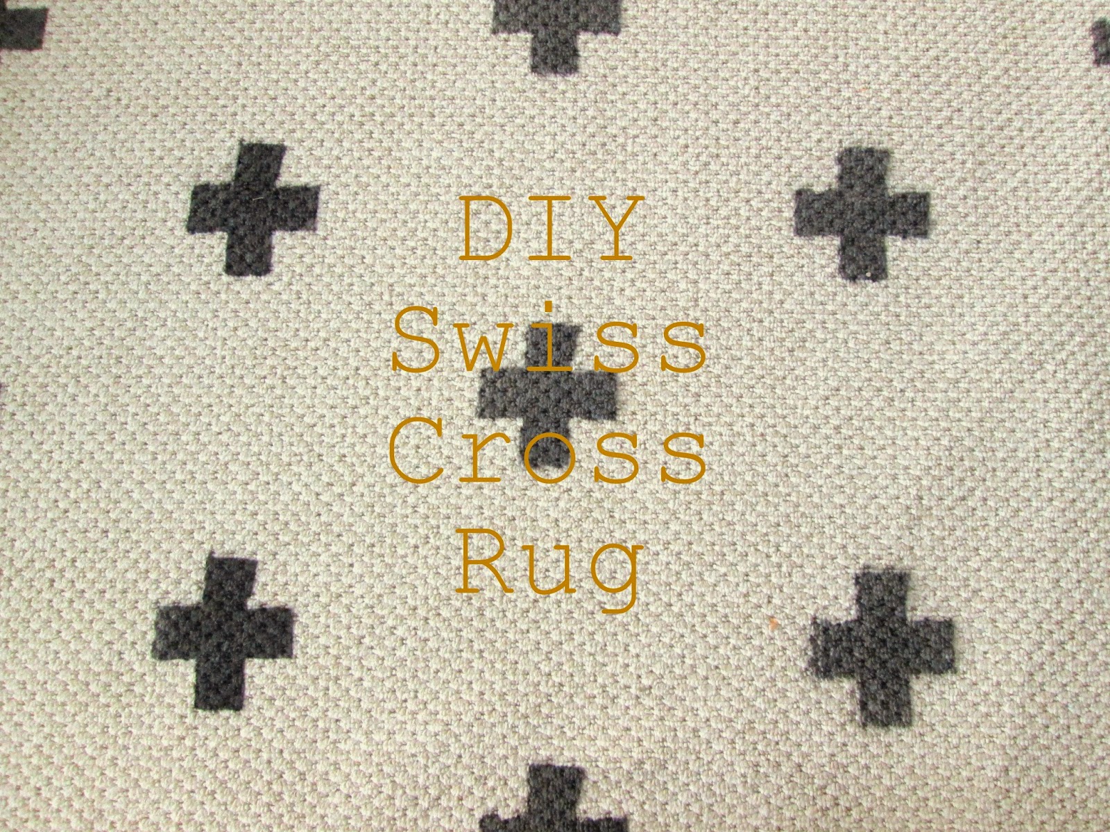 Chelsea's Garage DIY Swiss Cross Rug