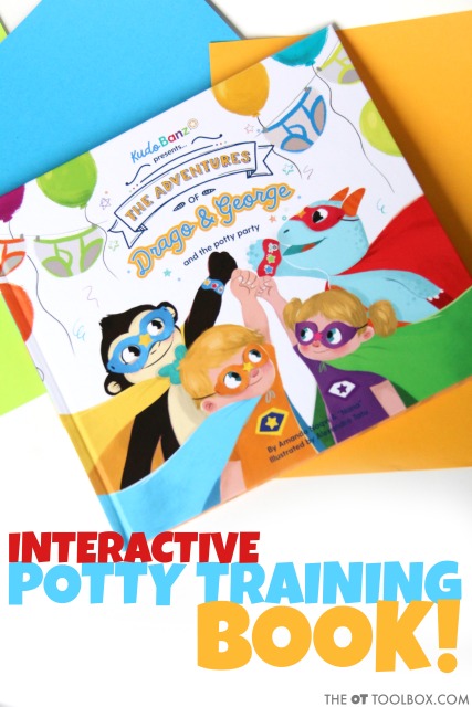 Use a potty training book like the Kudo banz potty party book to teach kids aspects of toileting. Use a potty training book like the Kudo banz potty party book to teach kids aspects of toileting.